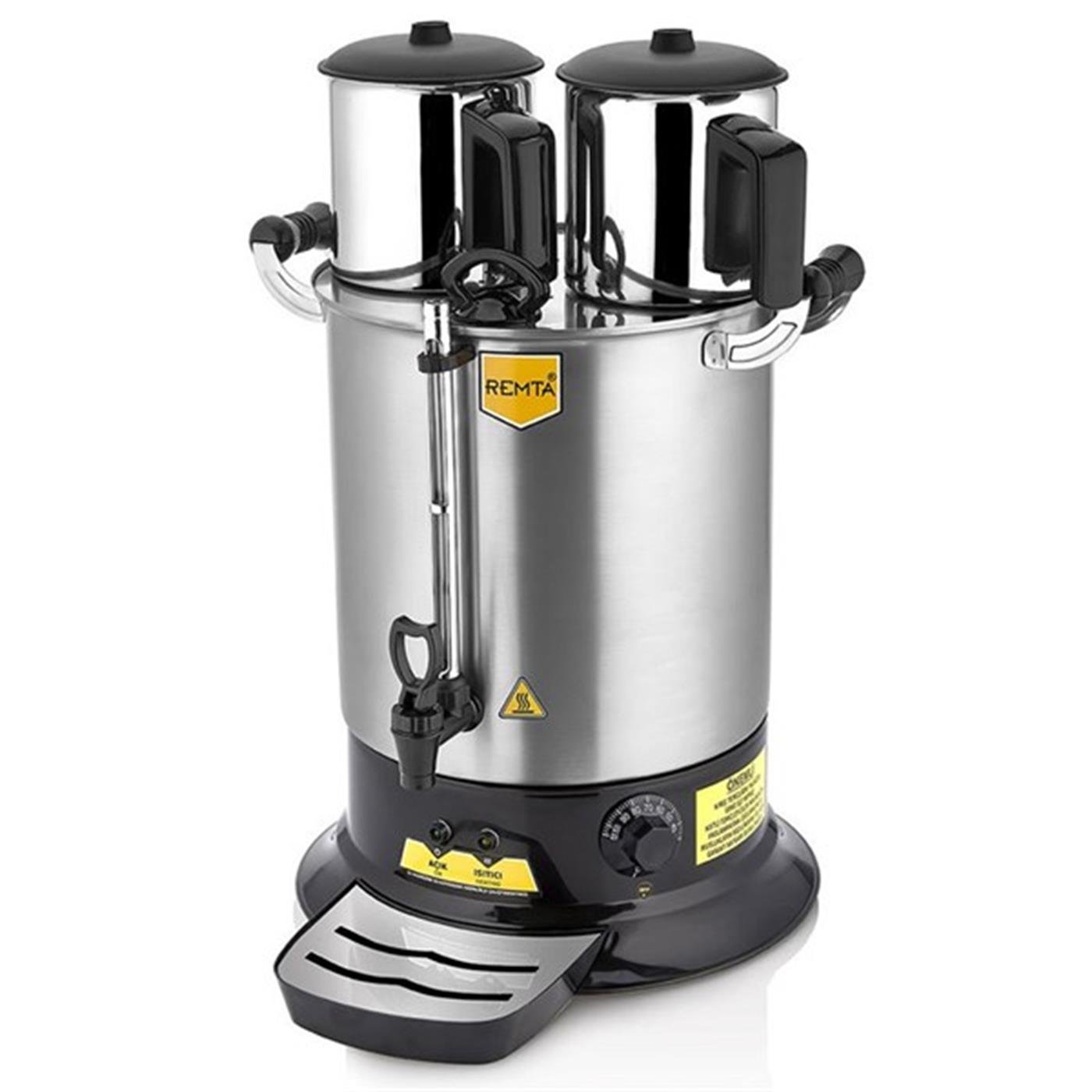 Remta R76 Standart 16 Dilim Elektrikli Tost Makinesi + Remta PT14 Platin Model Çift Demlikli 17 lt Çay MakinesiRemtaRM.R76+PT14