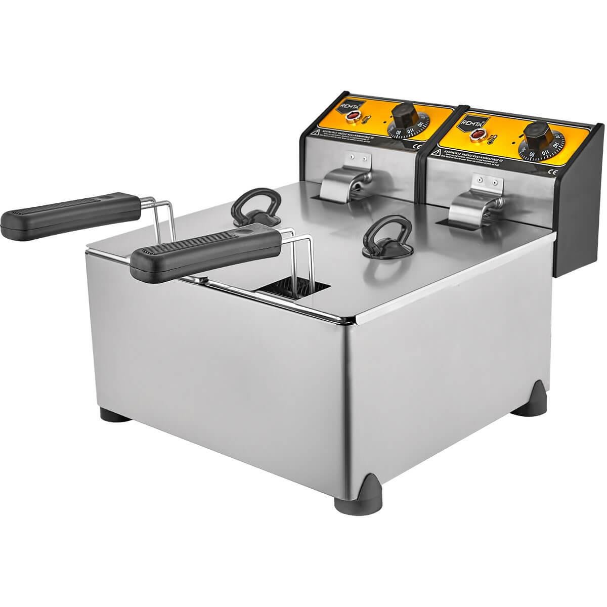 Remta R92 Çiftli Kapaklı Elektrikli 3+3 lt FritözRemtaRM.R92