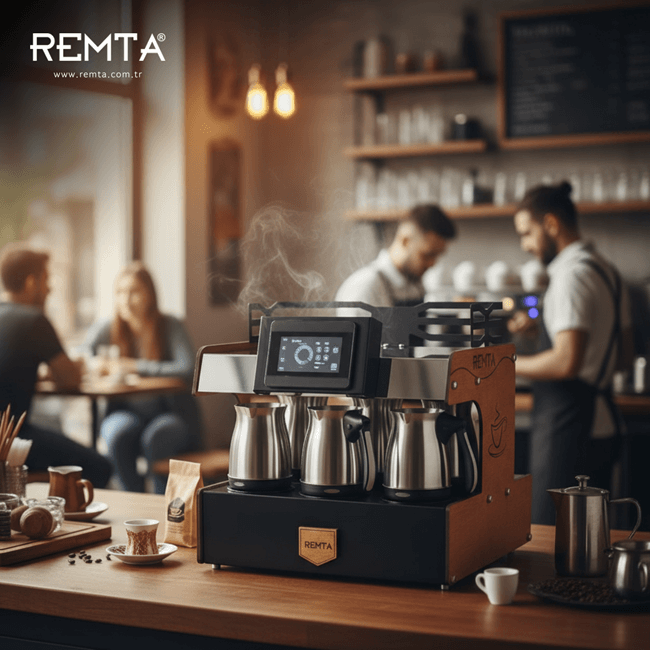 Remta  RTK03 3 Cezveli Profesyonel Türk Kahve MakinesiRemtaRM.RTK03