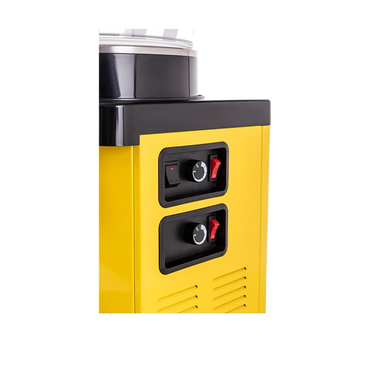 Samixir 10+10 L Panoramik Twın Karıştırıcı+Karıştırıcılı Soğuk İçecek Dispenseri Analog Sarı R134A-50Hz