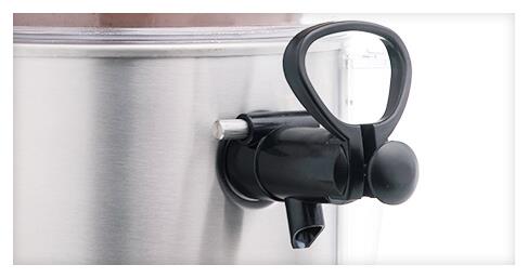 Samixir 5 L Panoramik Karıştırıcılı Sıcak Çikolata Ve Salep Dispenser SiyahSamixirSMX.SC05.B