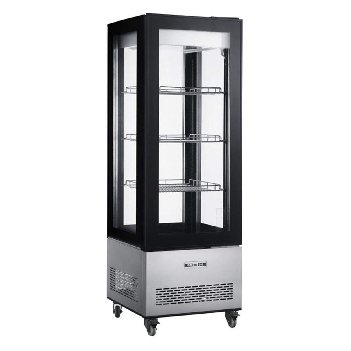 Senox PD-400D Dik Tip Pasta Teşhir Dolabı 490 L Döner Raflı