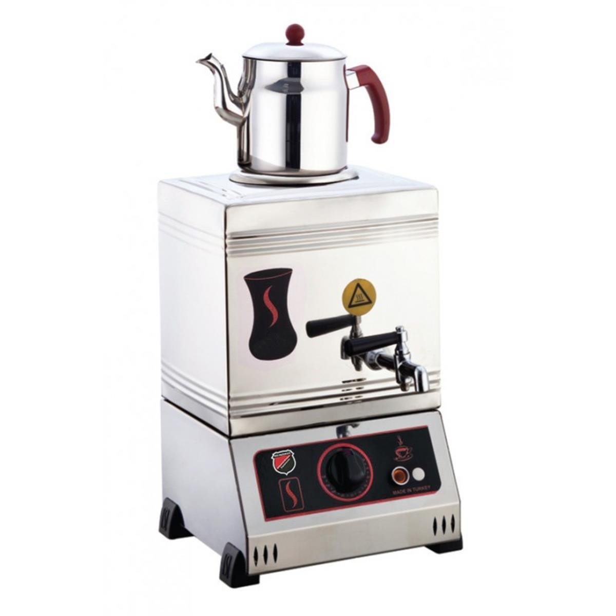 SilverInox 2110 15 Model 1 Demlikli Ekonomik Elektrikli Çay OcağıSilverInoxIG.2110