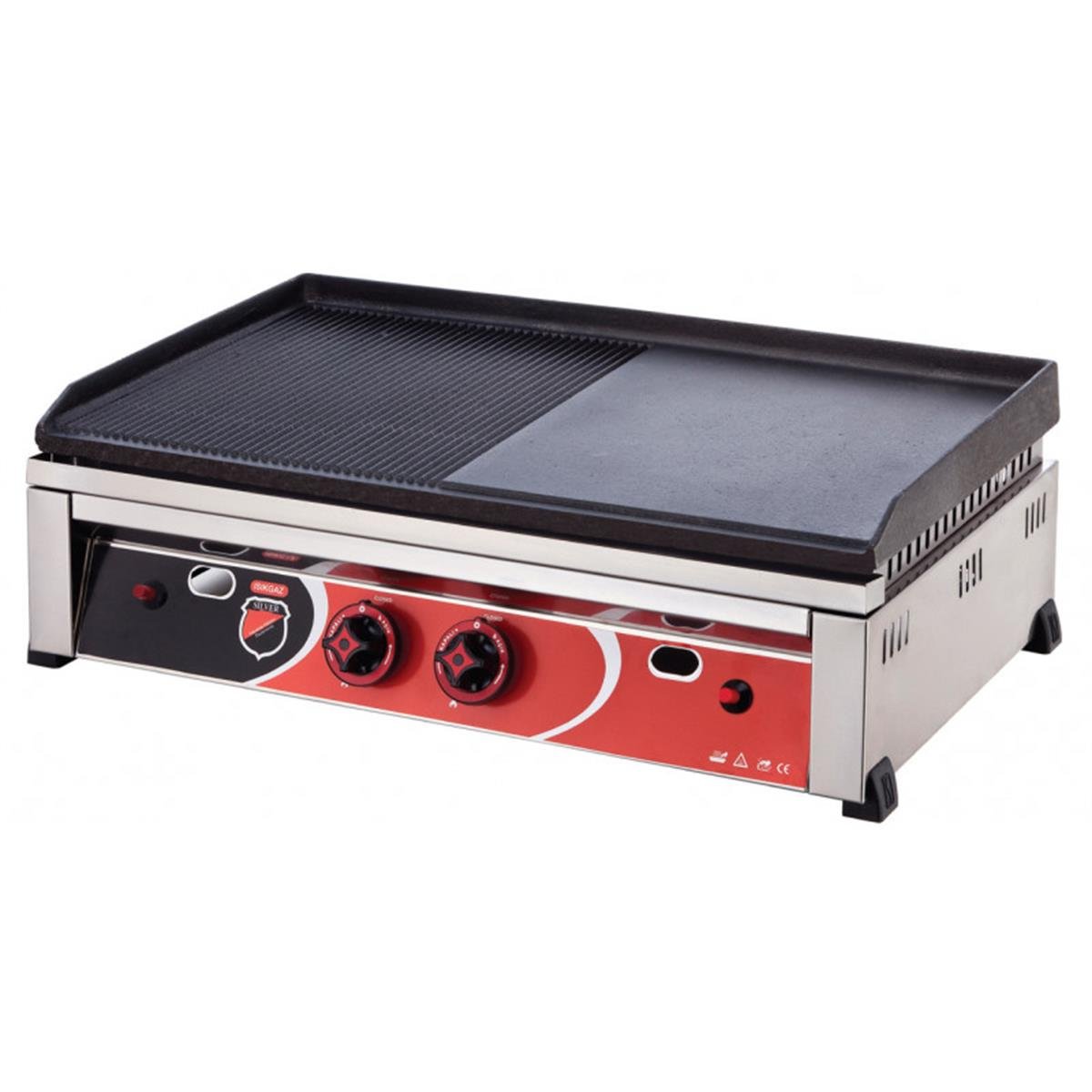 SilverInox 2602-2 70 cm LPG li CE Belgeli Döküm IzgaraSilverInoxIG.2602-2