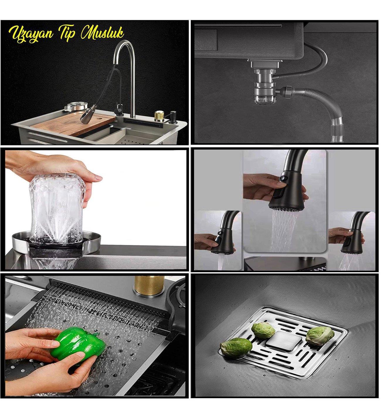 Teknolojik Akıllı Eviye Seti Paslanmaz Taban Batarya Ve Aksesuarlar DahilGastYBY0002