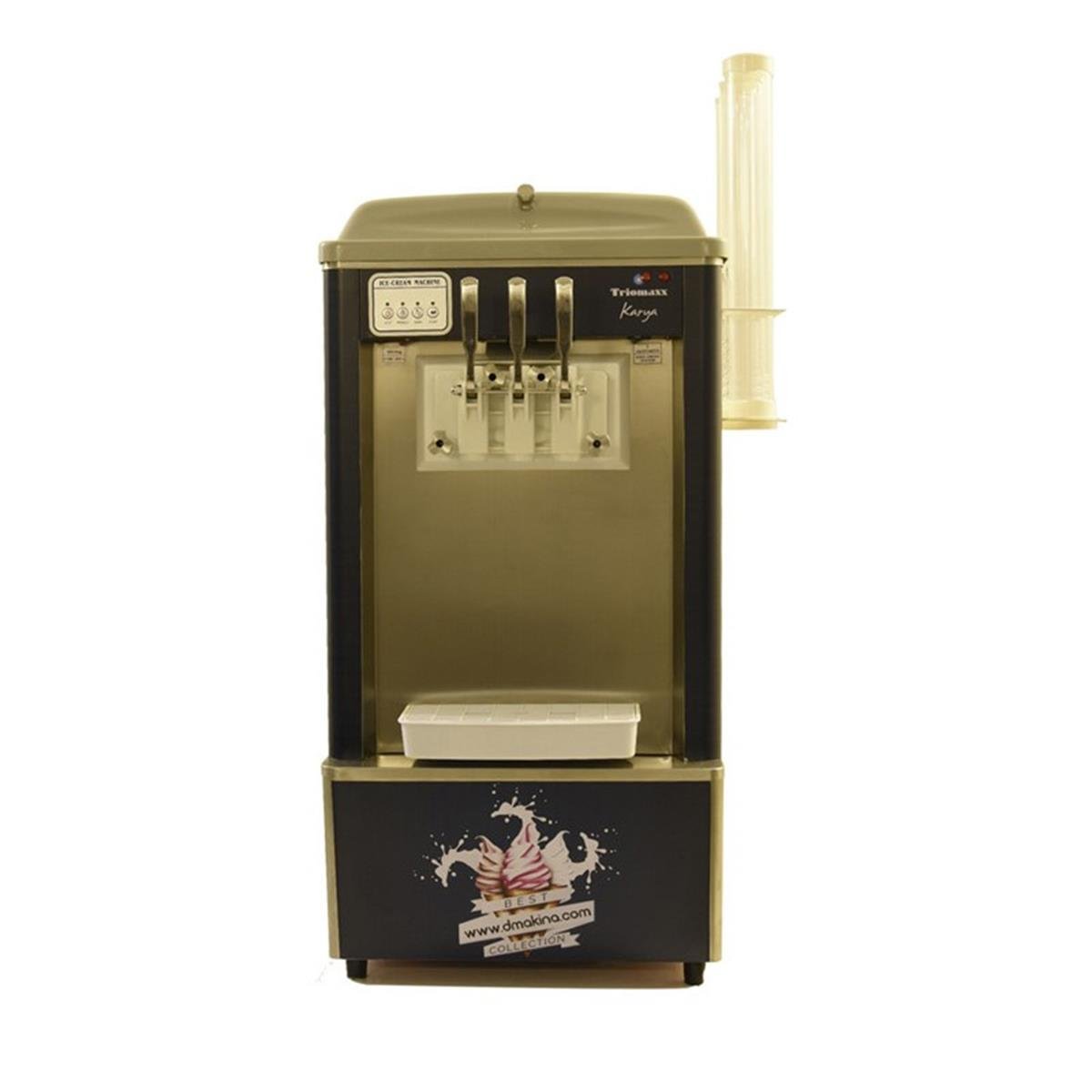 Triomaxx Karya 3 Musluklu Soft Dondurma & Frozen ve Yoğurt Makinası