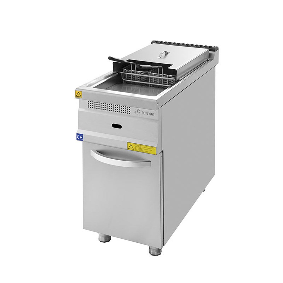 Turhan Çelik TC.9FG400 Tekli Gazlı Fritöz 400x930x850