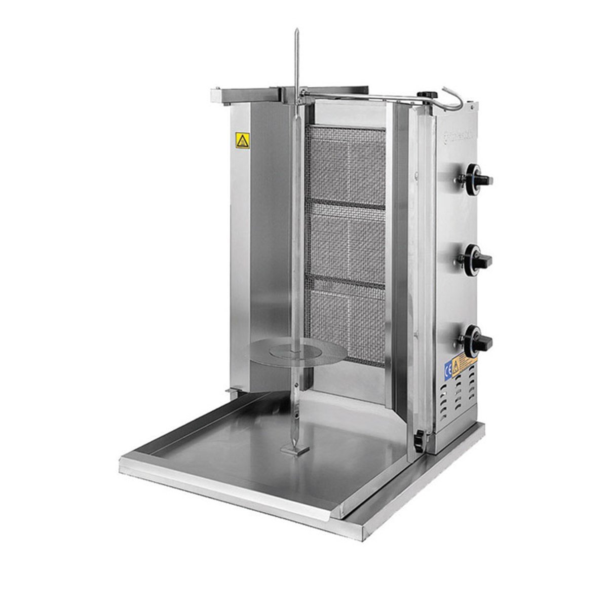 Turhan Çelik TC.DNG100 3'lü Döner Ocağı Gas 500x750x550