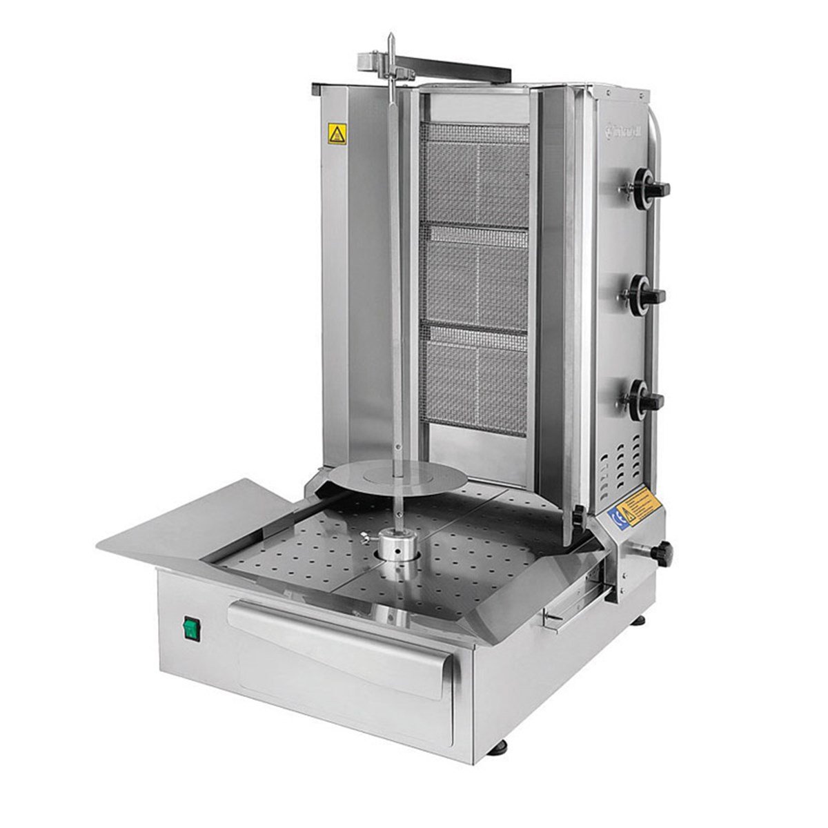 Turhan Çelik TC.DNG101 3'lü Motorlu Döner Ocağı 540x900x660