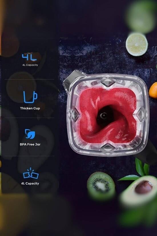 VOSCO CS-360C Dijital Bar Blender Pro XL (8 Bıçak) KırmızıVoscoVSC.CS-360C-KIRMIZI