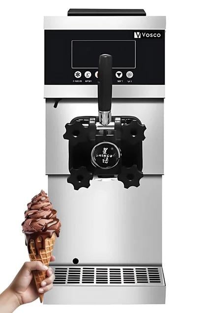 Vosco Pro Silver Soft Dondurma Makinesi Set Üstü Tek KolluVoscoVSC-VXY-ZT960