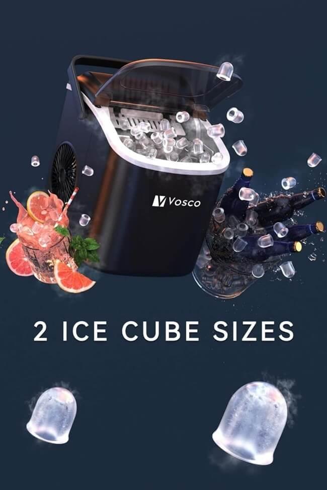 VOSCO VSCB-12E Eco Buz Makinesi SiyahVoscoVSC. VHZB-12HSİYAH