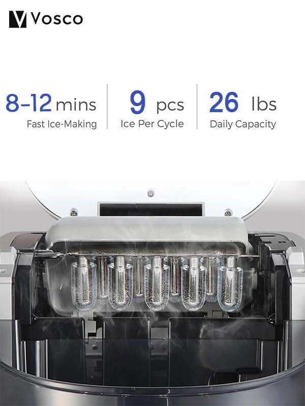 VOSCO VSCB-12B Buz Makinesi GriVoscoVSC.VSCB-12B-Gri