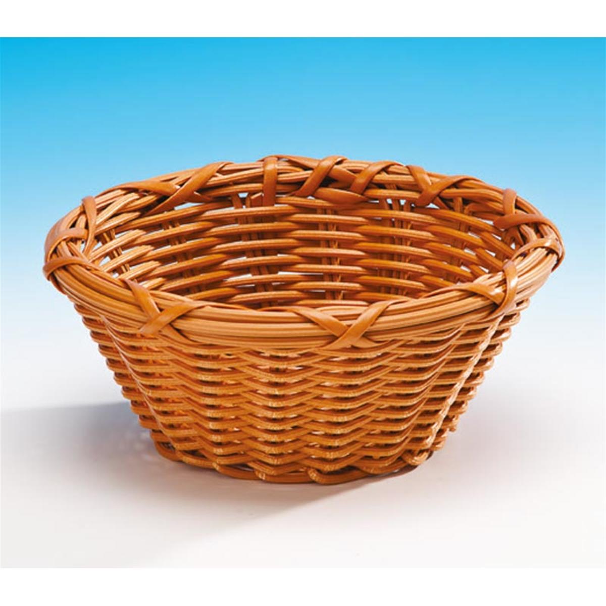 Zicco B-Ro-2163-22B Küçük Yuvarlak Plastik Sepet (Koyu ) 20 Cm H 9 CmZiccoAKN.B-RO-2163-22B
