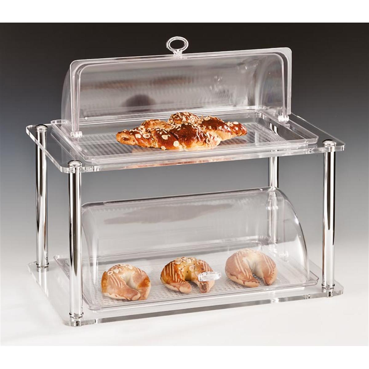 Zicco Zcp 272 2 Katlı Küçük Komple Polikarbonat Rolltop Kapaklı Teşhir Standı 32x52x46 CmZiccoAKN.ZCP 272