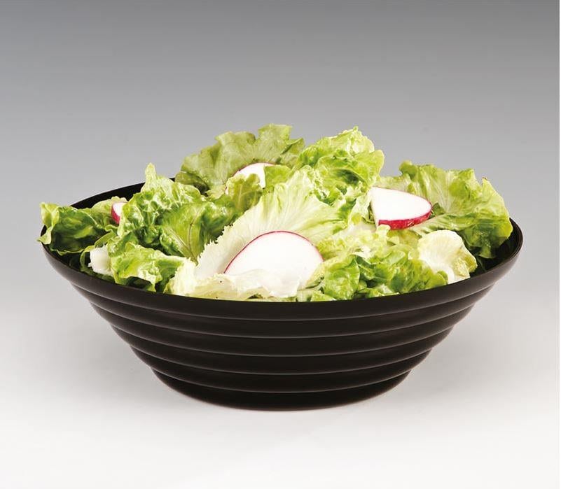 Zicco Zcp 423 34 Cm Akrilik Yivli Kase-Siyah Beyaz R-34 Cm ZiccoAKN.ZCP 423