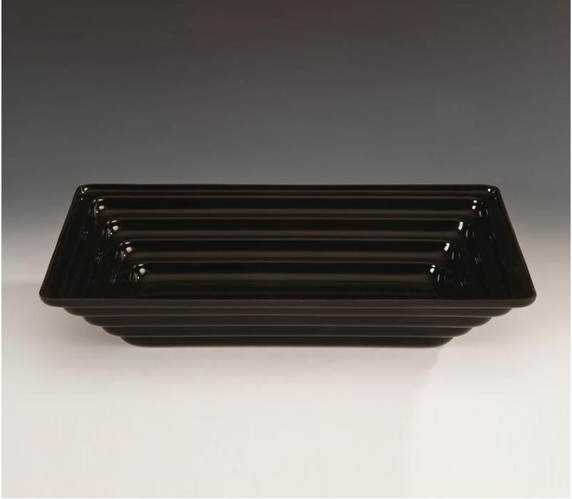 Zicco Zcp 426 Dikdörtgen Yivli Teşhir-Siyah Şeffaf 43,5X28,5 Cm ZiccoAKN.ZCP 426