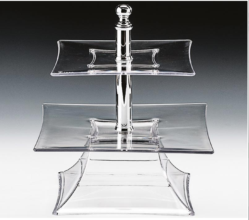 Zicco Zcp 630 Polycarbonat Tepsili 2 Katlı Teşhir Standı(20-25 Cm ) H: 24 CmZiccoAKN.ZCP 630