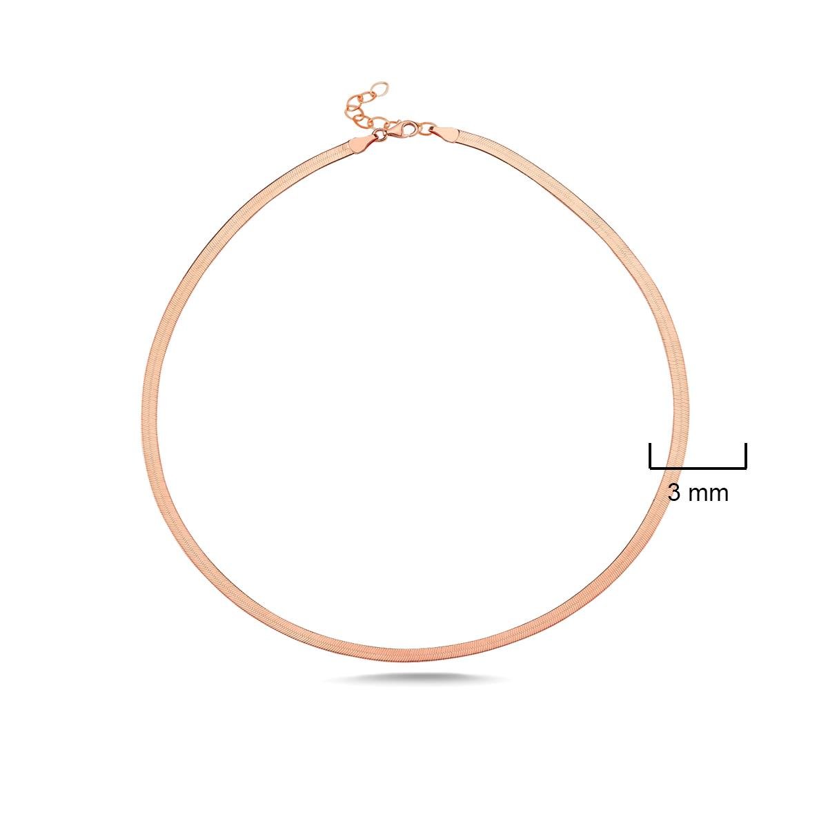  925 Ayar Gümüş Italyan Yassı Zincir Bileklik