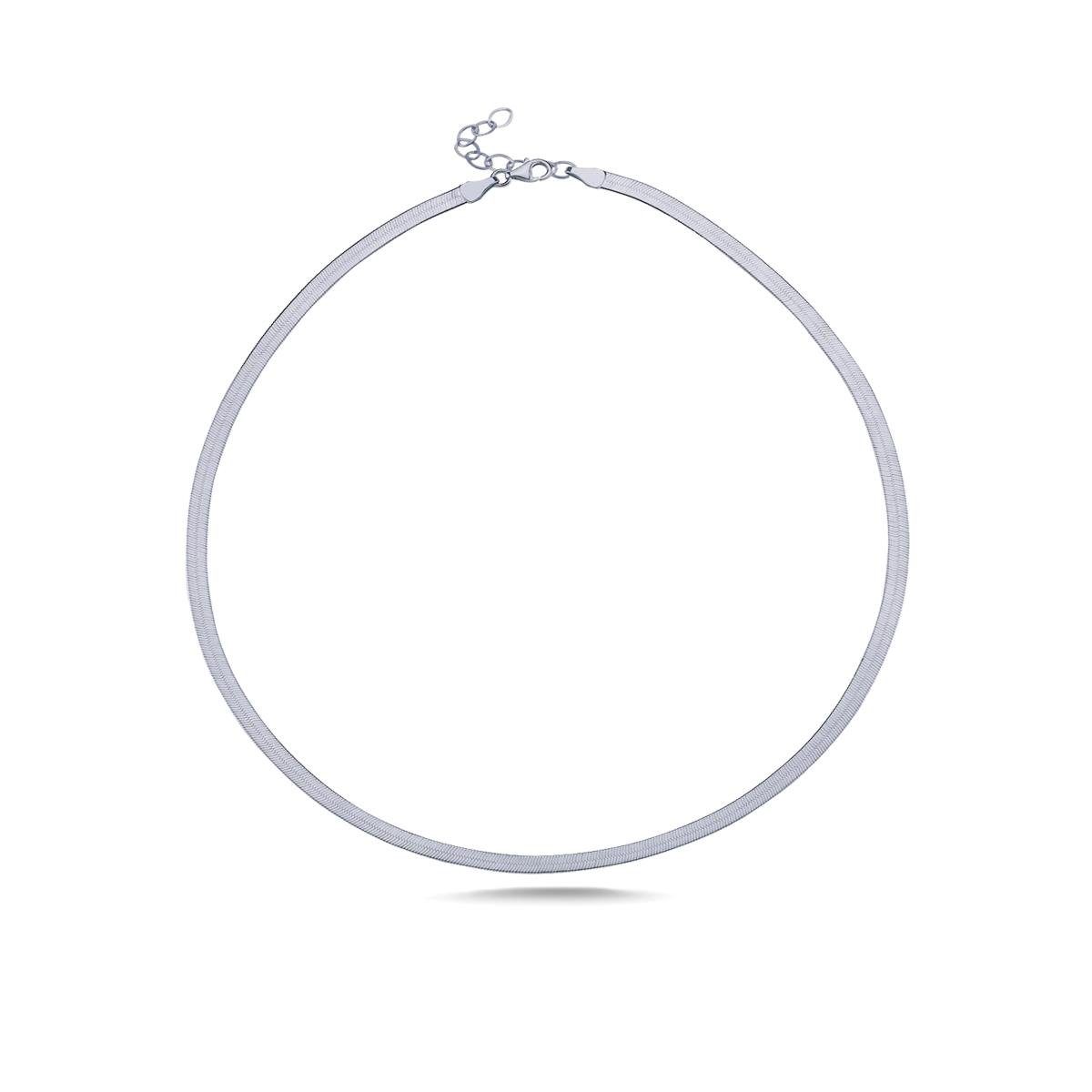  925 Ayar Gümüş Italyan Yassı Zincir Bileklik