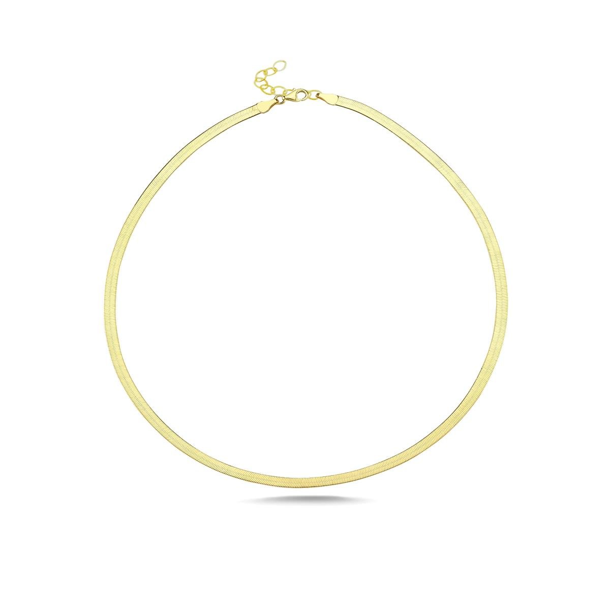  925 Ayar Gümüş Italyan Yassı Zincir Bileklik