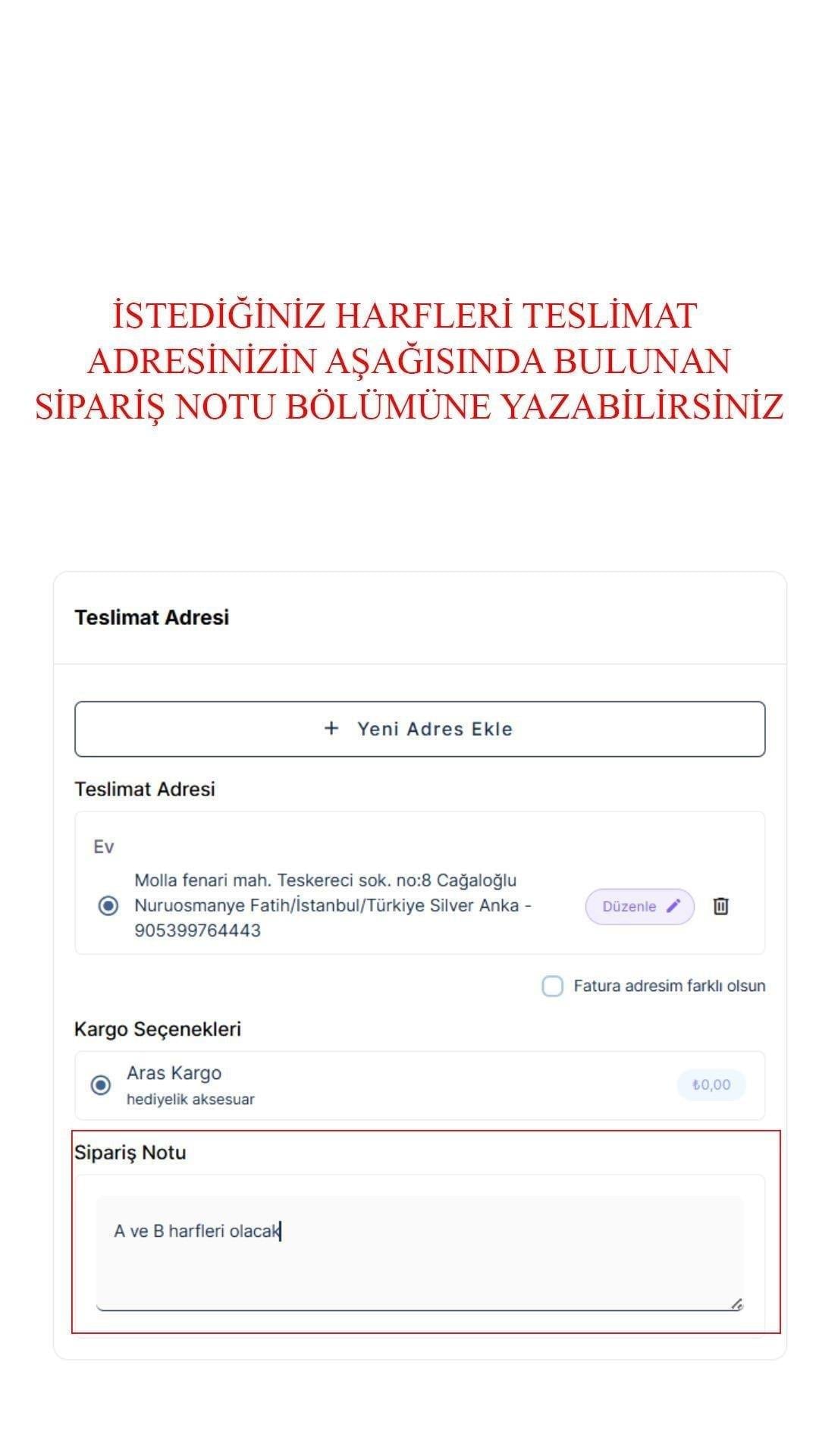 925 Ayar Gümüş 3 Harfli Köprücük Kolye