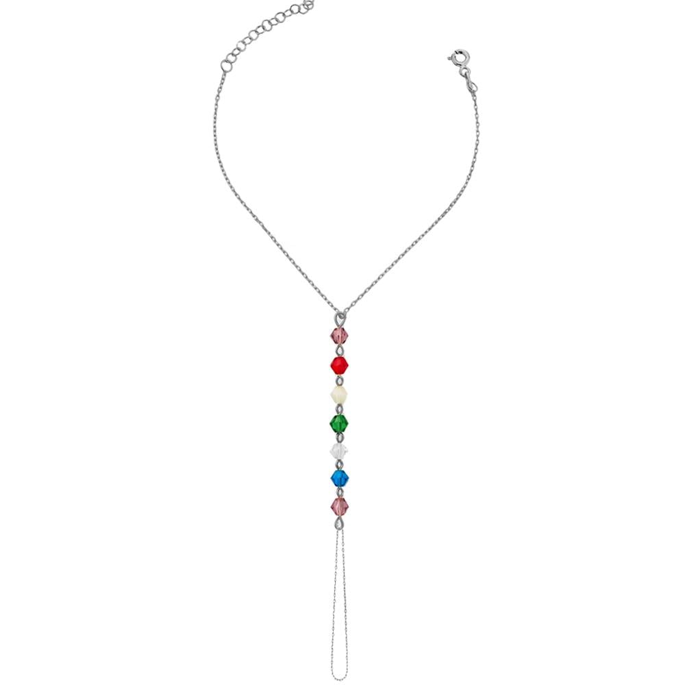 925 Ayar Gümüş 7 Çakra Kristal Harmoni Reiki Şahmeran