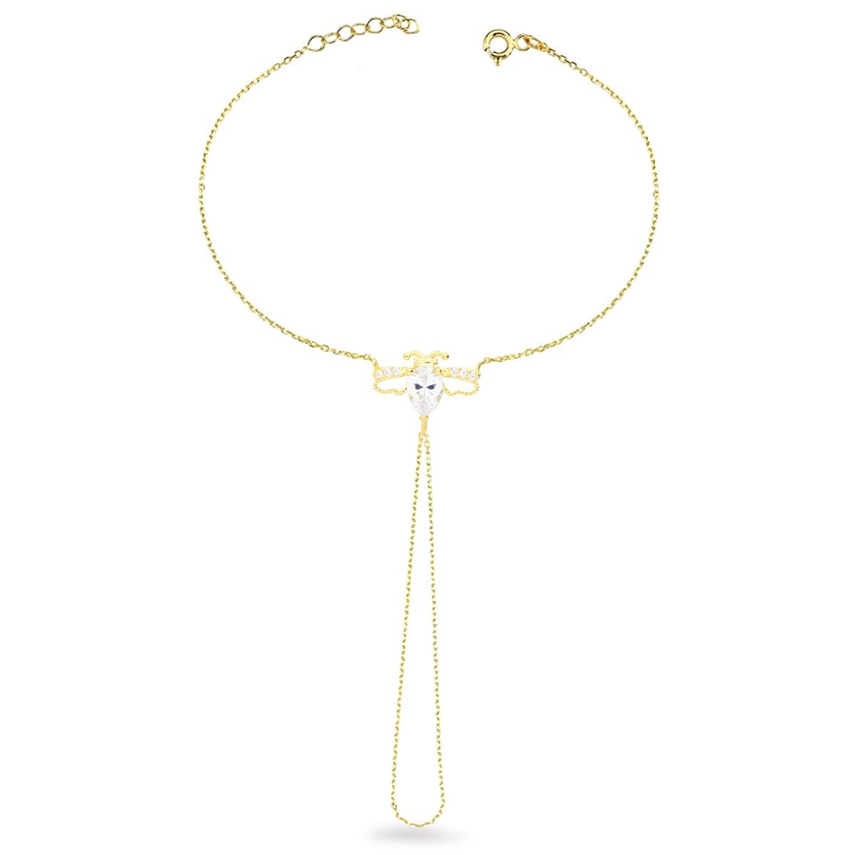 925 Ayar Gümüş Arı Tasarım Şahmeran Bileklik