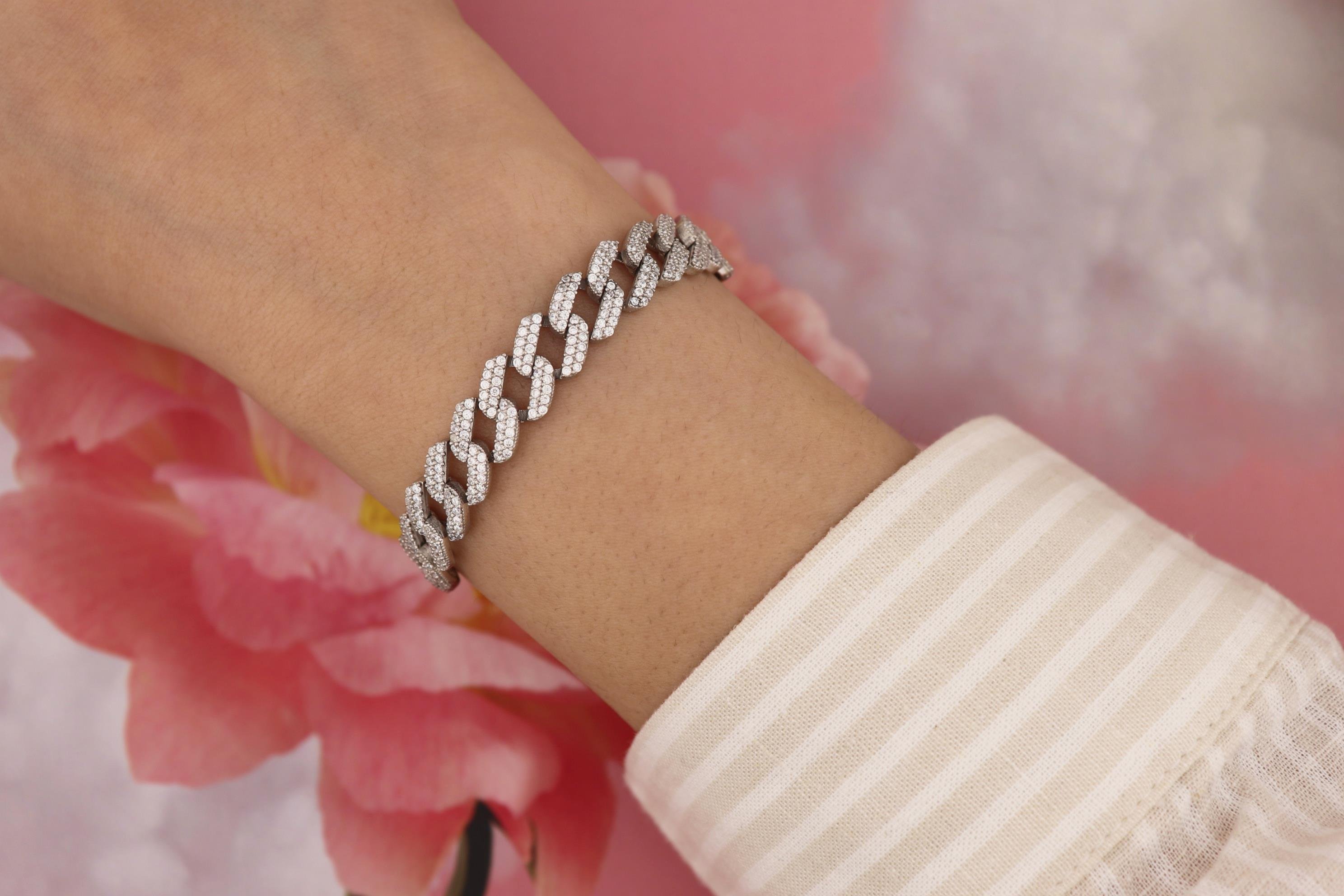 925 Ayar Gümüş Asansörlü Gurmet Zincir Bileklik