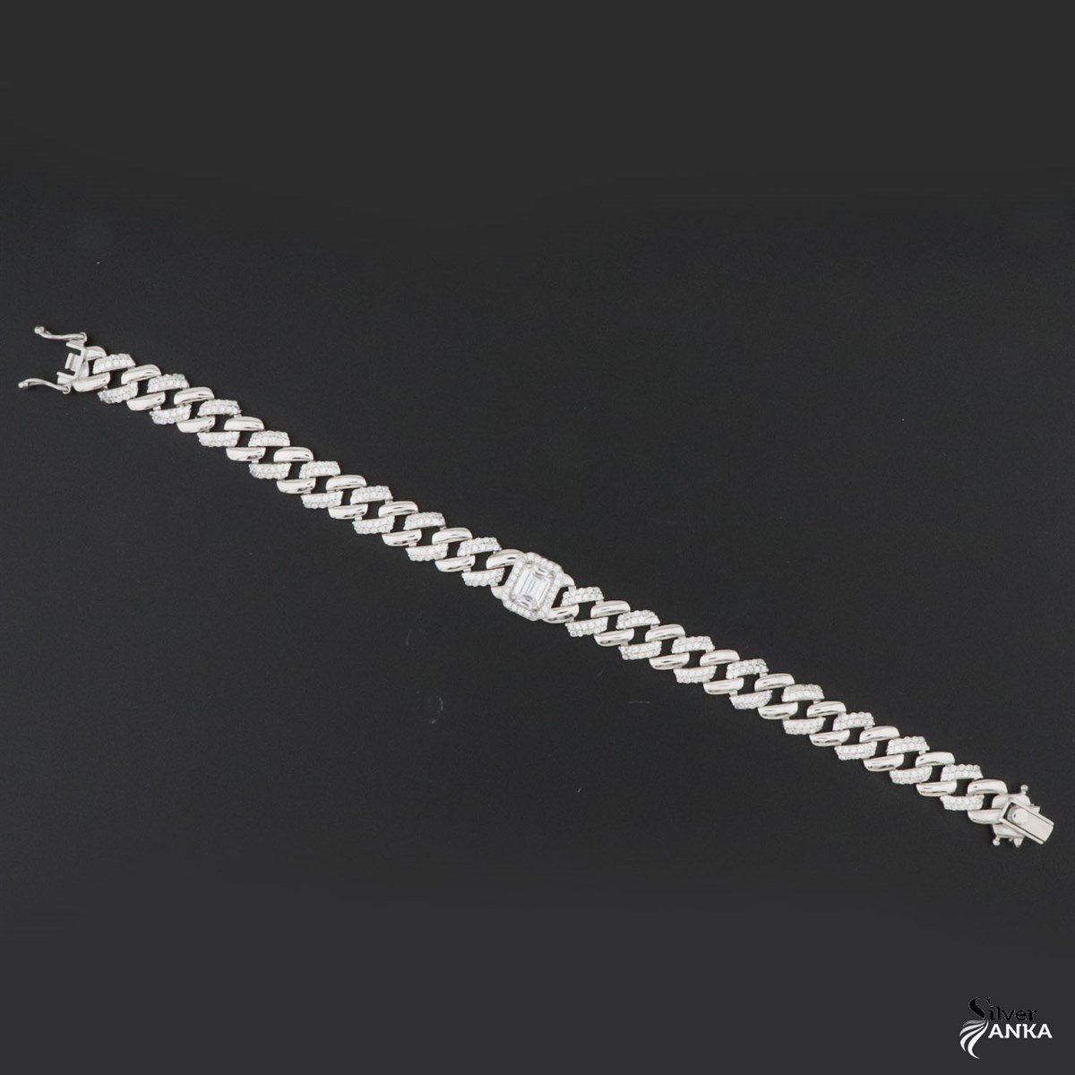 925 Ayar Gümüş Baget Gurmet Bileklik