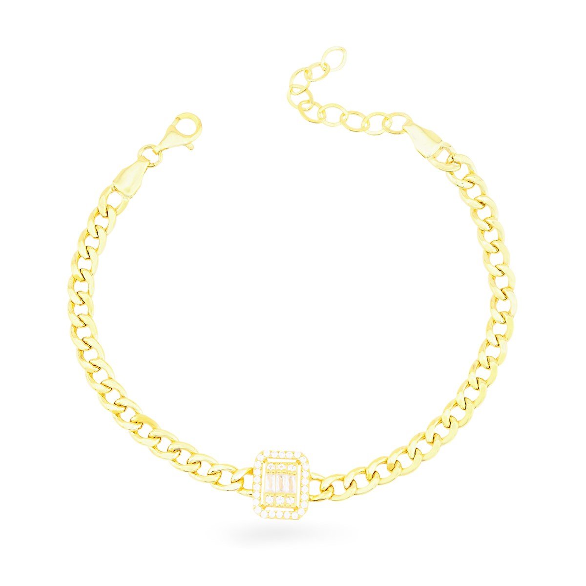 925 Ayar Gümüş Baget Gurmet Bileklik