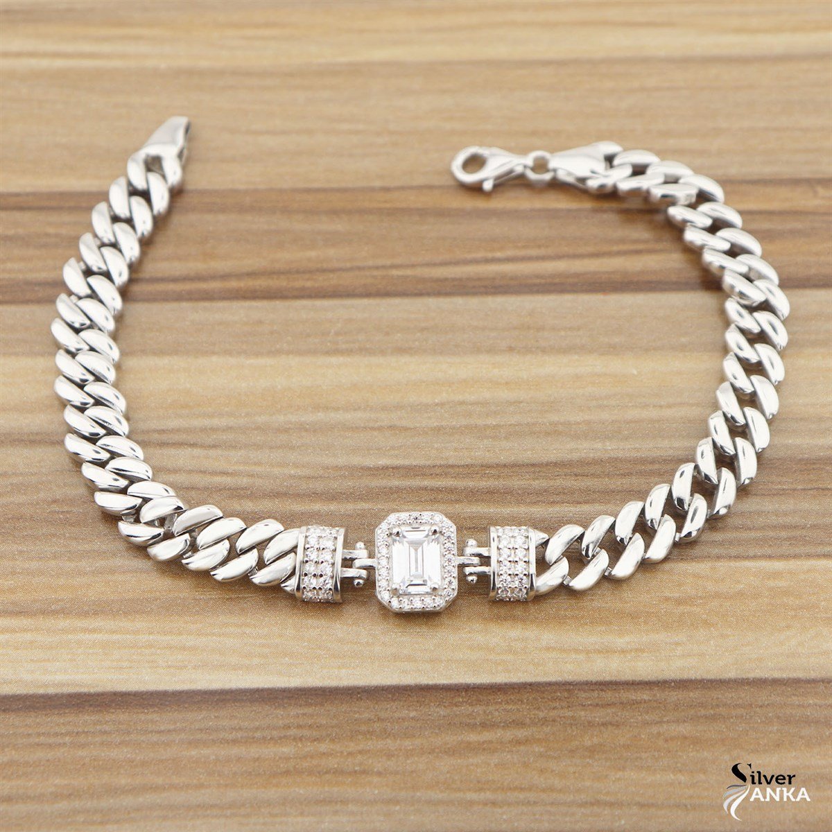 925 Ayar Gümüş Baget Şık Gurmet Bileklik