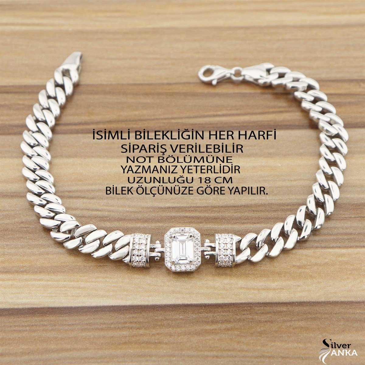 925 Ayar Gümüş Baget Şık Gurmet Bileklik