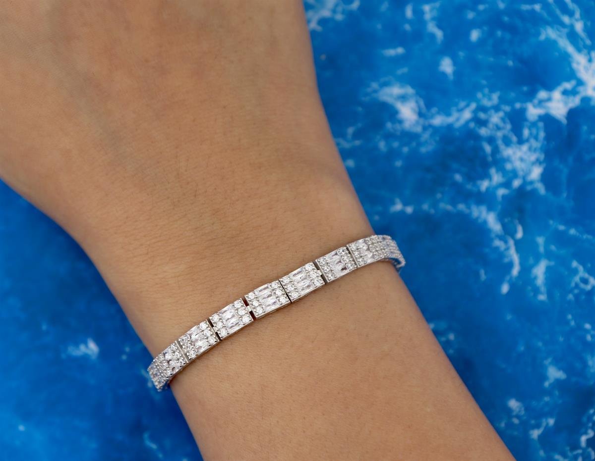 925 Ayar Gümüş Baget Su Yolu Takı Seti