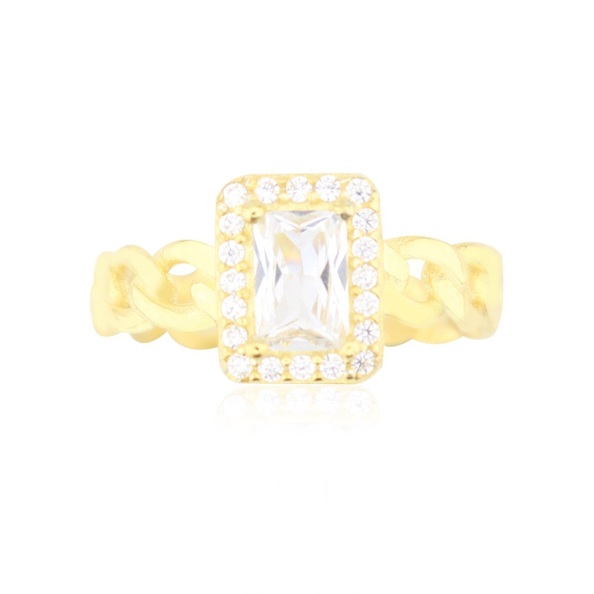 925 Ayar Gümüş Baget Takı Seti Altın Kaplama Zincir Detay