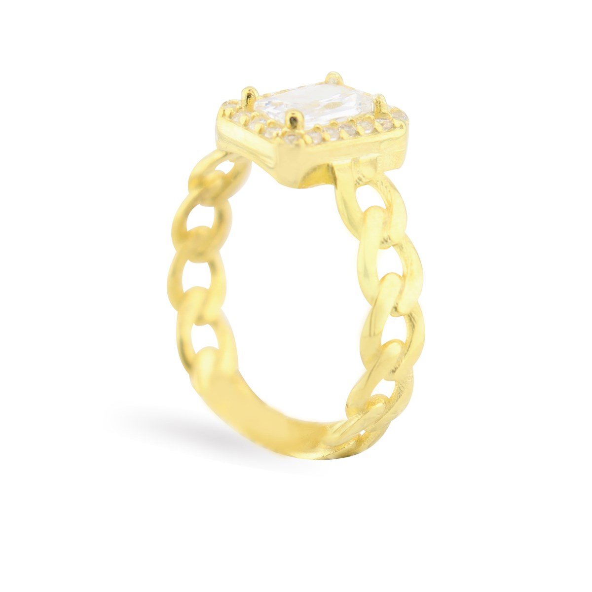 925 Ayar Gümüş Baget Takı Seti Altın Kaplama Zincir Detay