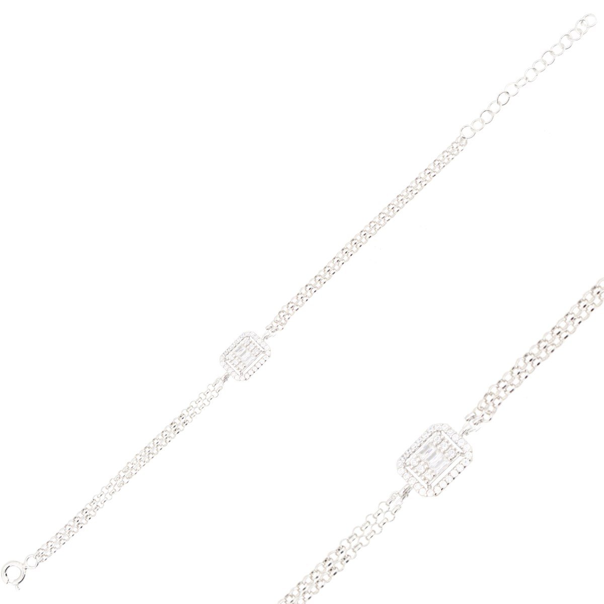 925 Ayar Gümüş Baget Takı Seti