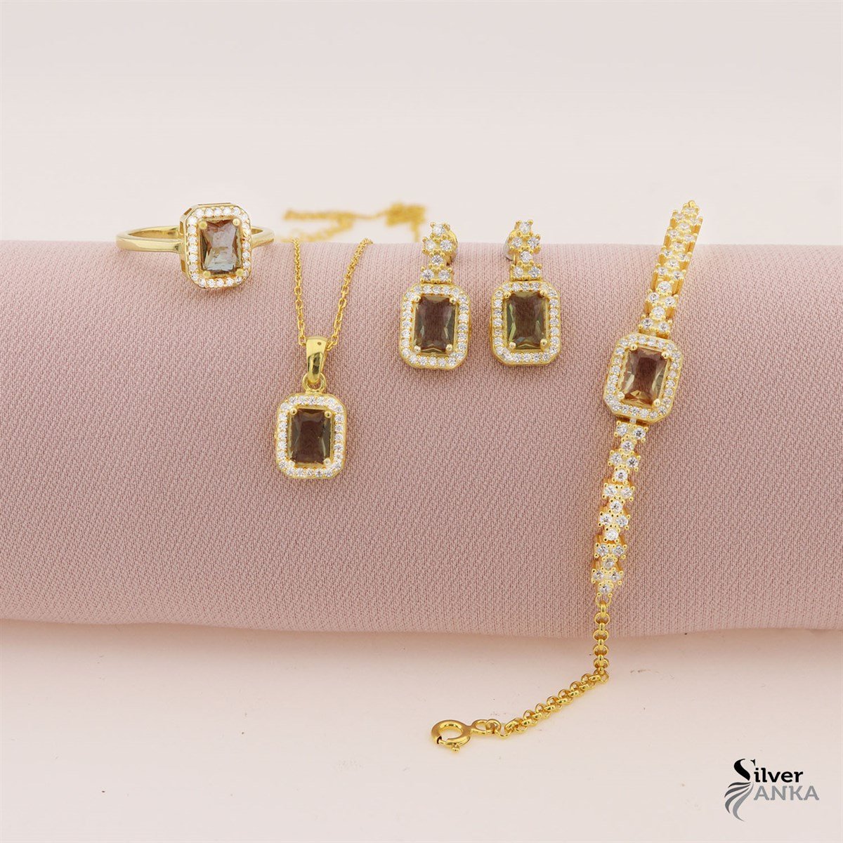 925 Ayar Gümüş Baget Zarif Set