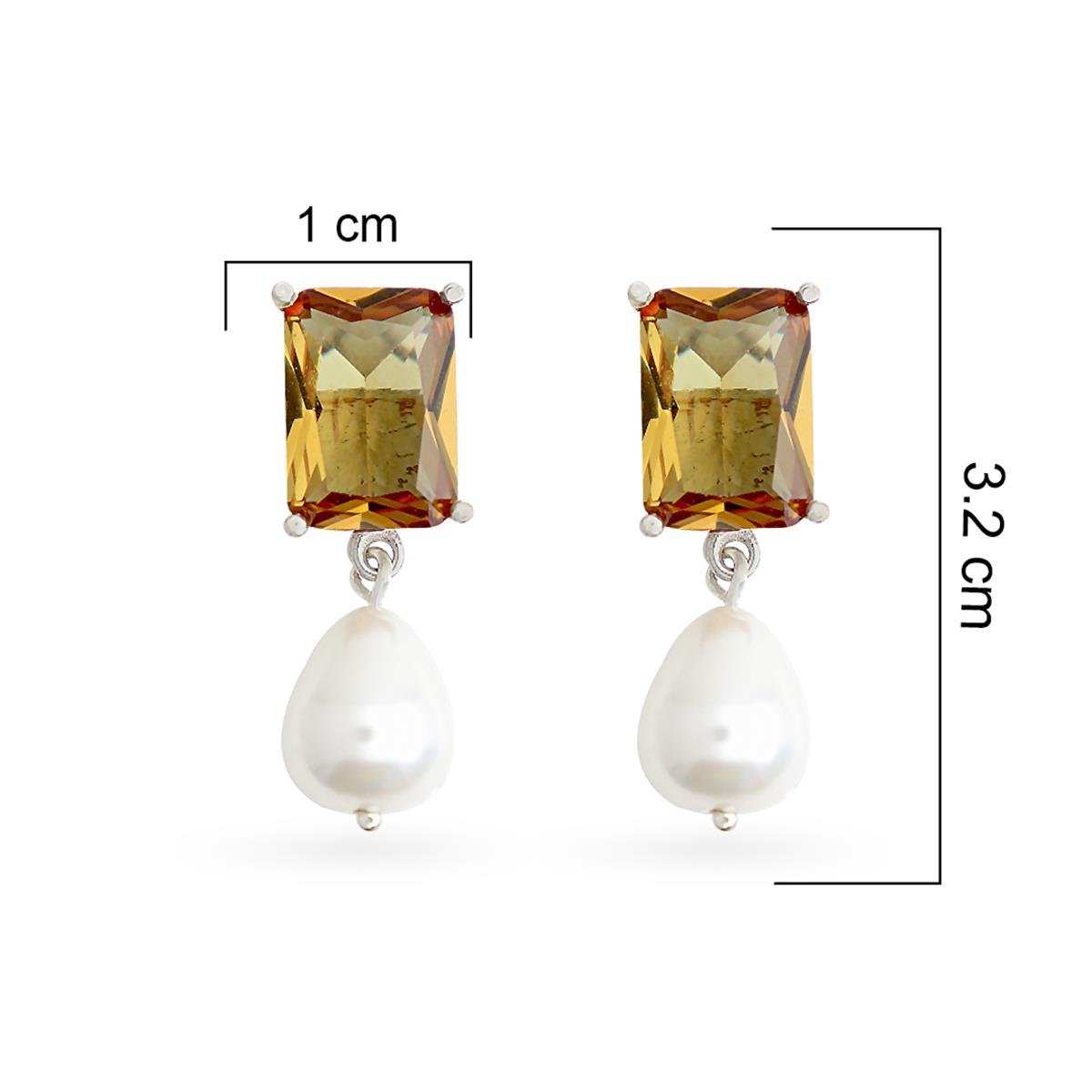 925 Ayar Gümüş Baget Zultanit Taş Küpe