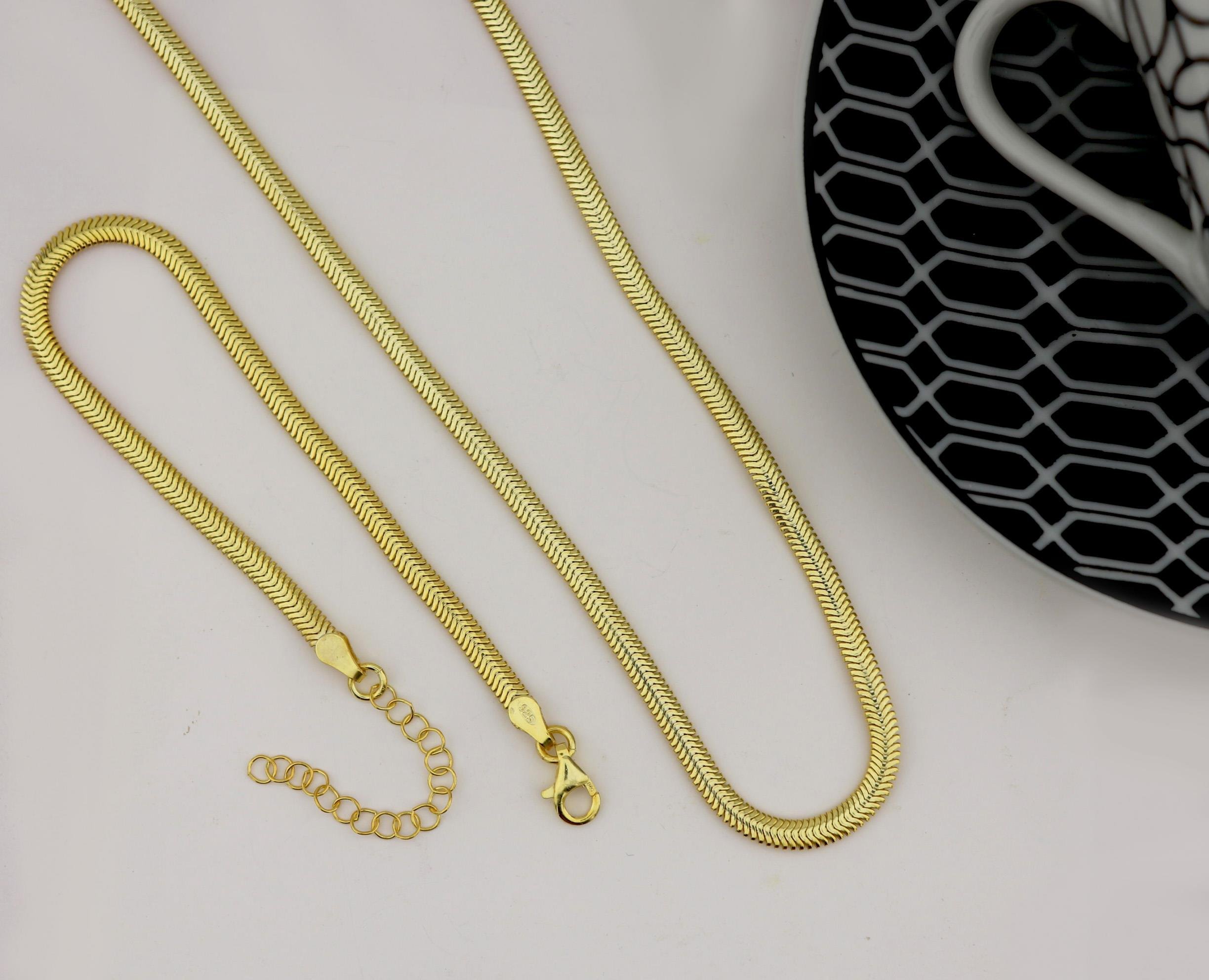 925 Ayar Gümüş Balık Sırtı Zincir Bileklik