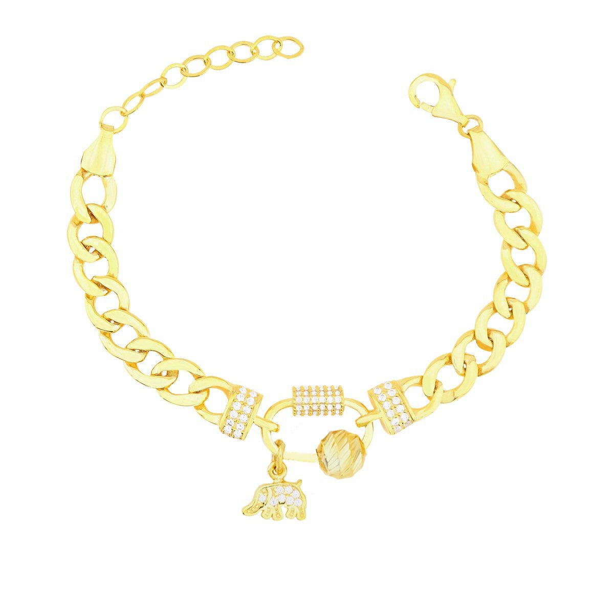 925 Ayar Gümüş Charm Gurmet Zincir Bileklik