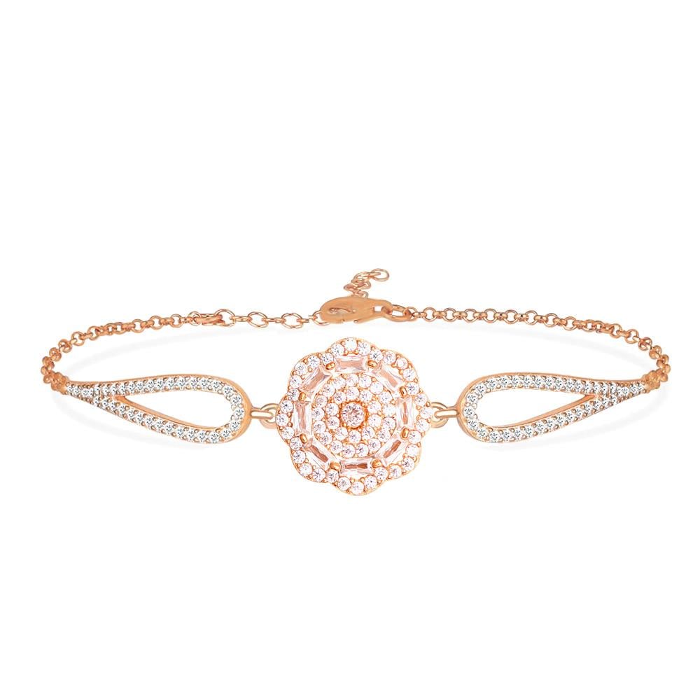 925 Ayar Gümüş Çiçek Bileklik