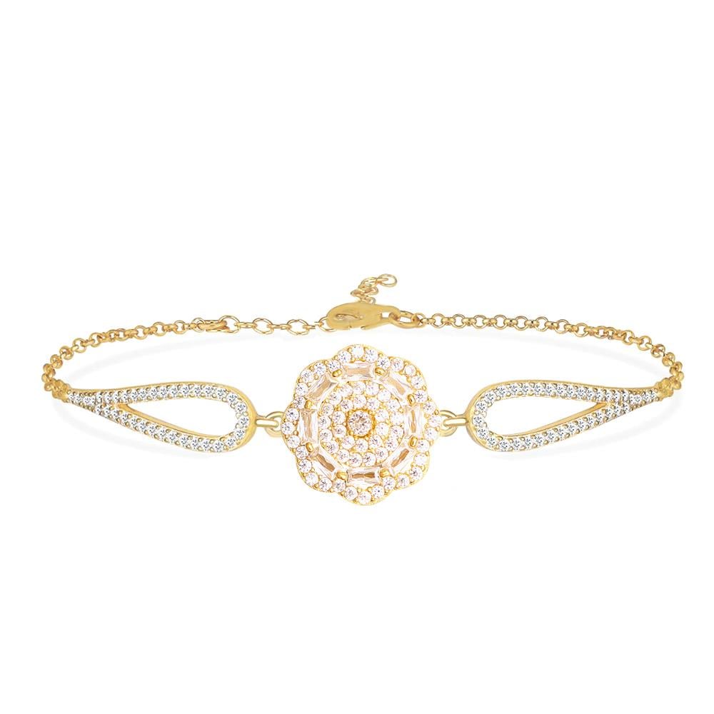 925 Ayar Gümüş Çiçek Bileklik