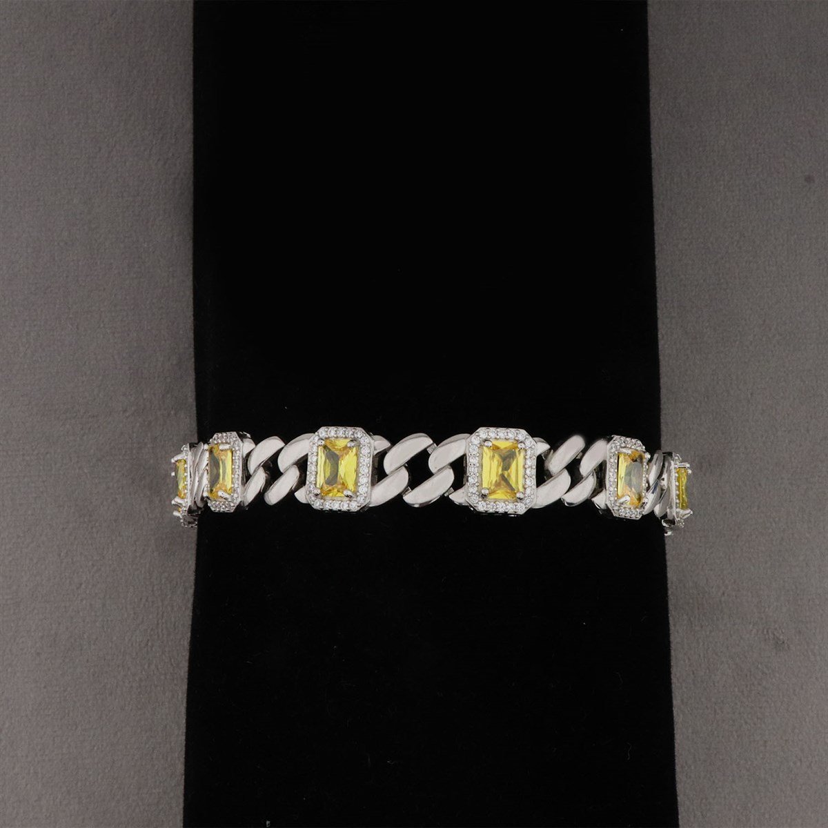 925 Ayar Gümüş Damla Desen Şık Bileklik