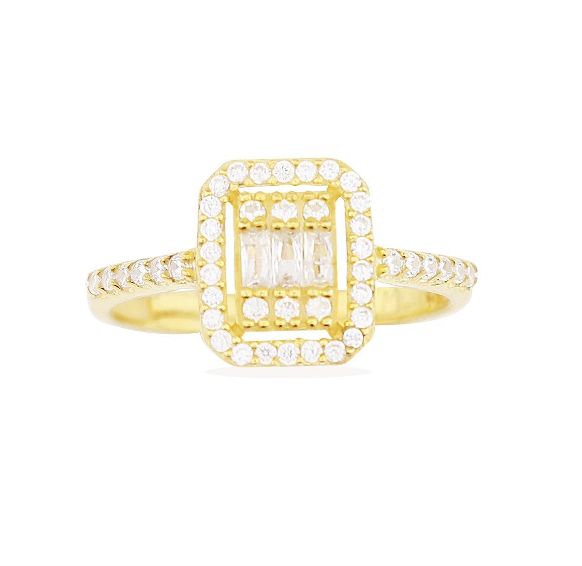 925 Ayar Gümüş Gold Baget Set