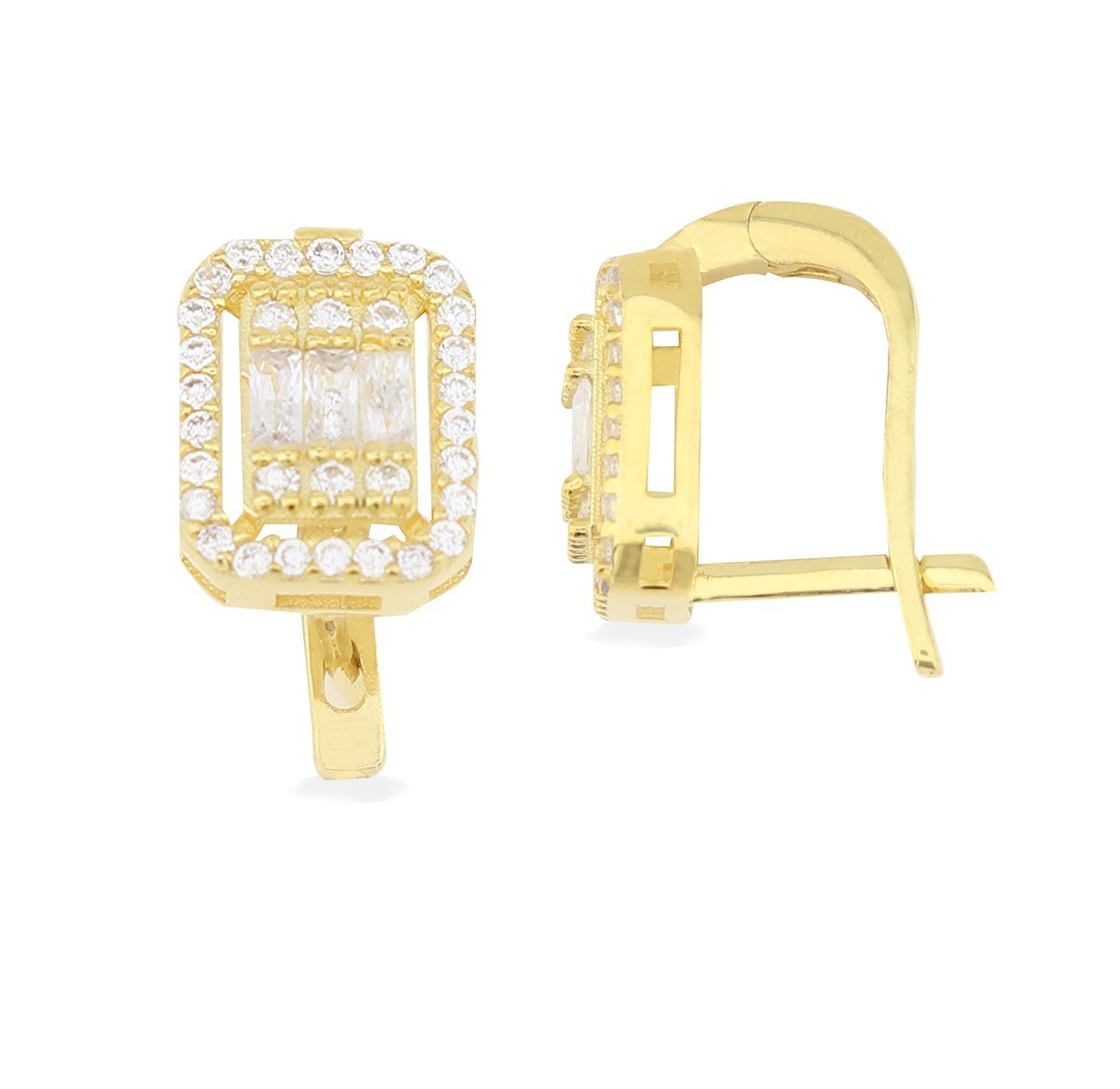 925 Ayar Gümüş Gold Baget Set