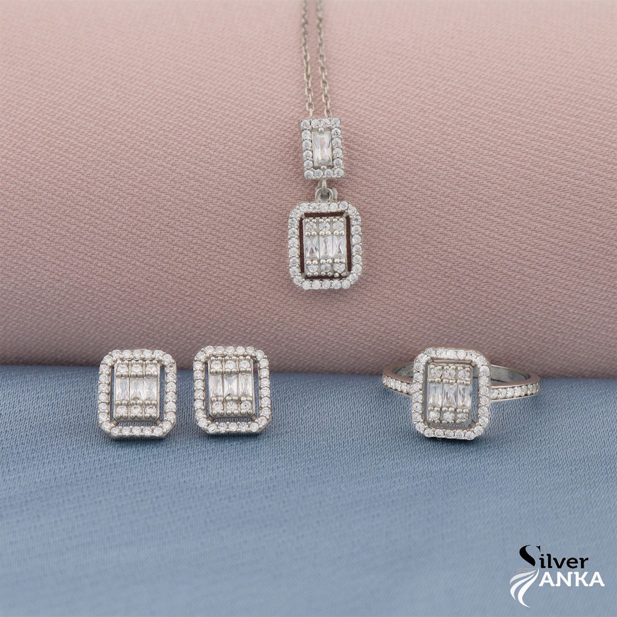 925 Ayar Gümüş Gösterişli Baget Set