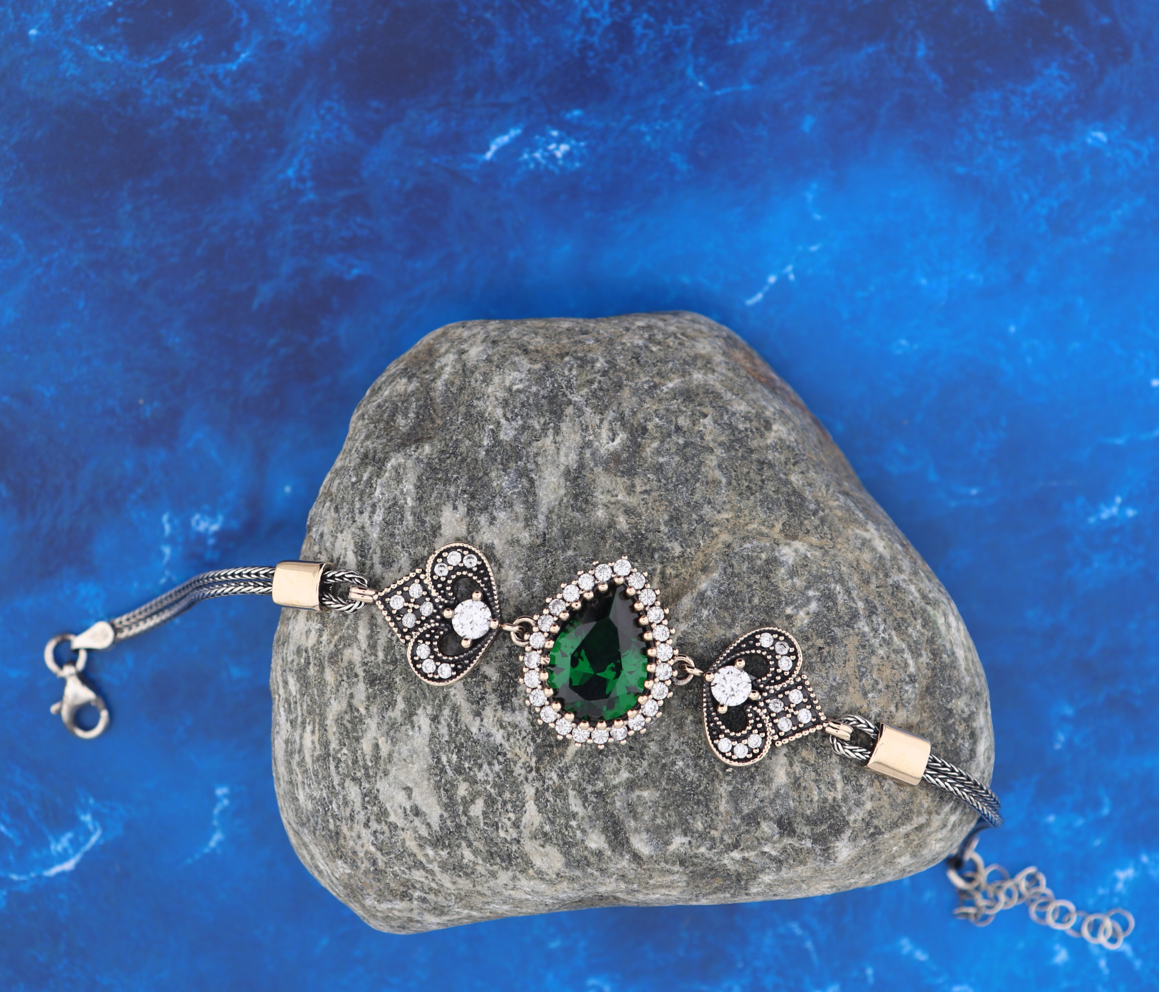 925 Ayar Gümüş Hürrem Sultan Otantik Bileklik