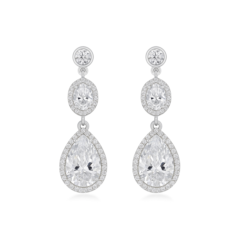 925 Ayar Gümüş Kristal Elegance Davet Takı Seti