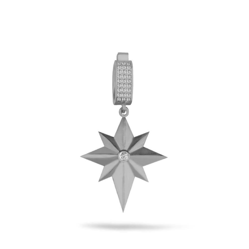 925 Ayar Gümüş Kutup Yıldızı Charm